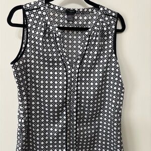 Ann Taylor Black & White Blouse